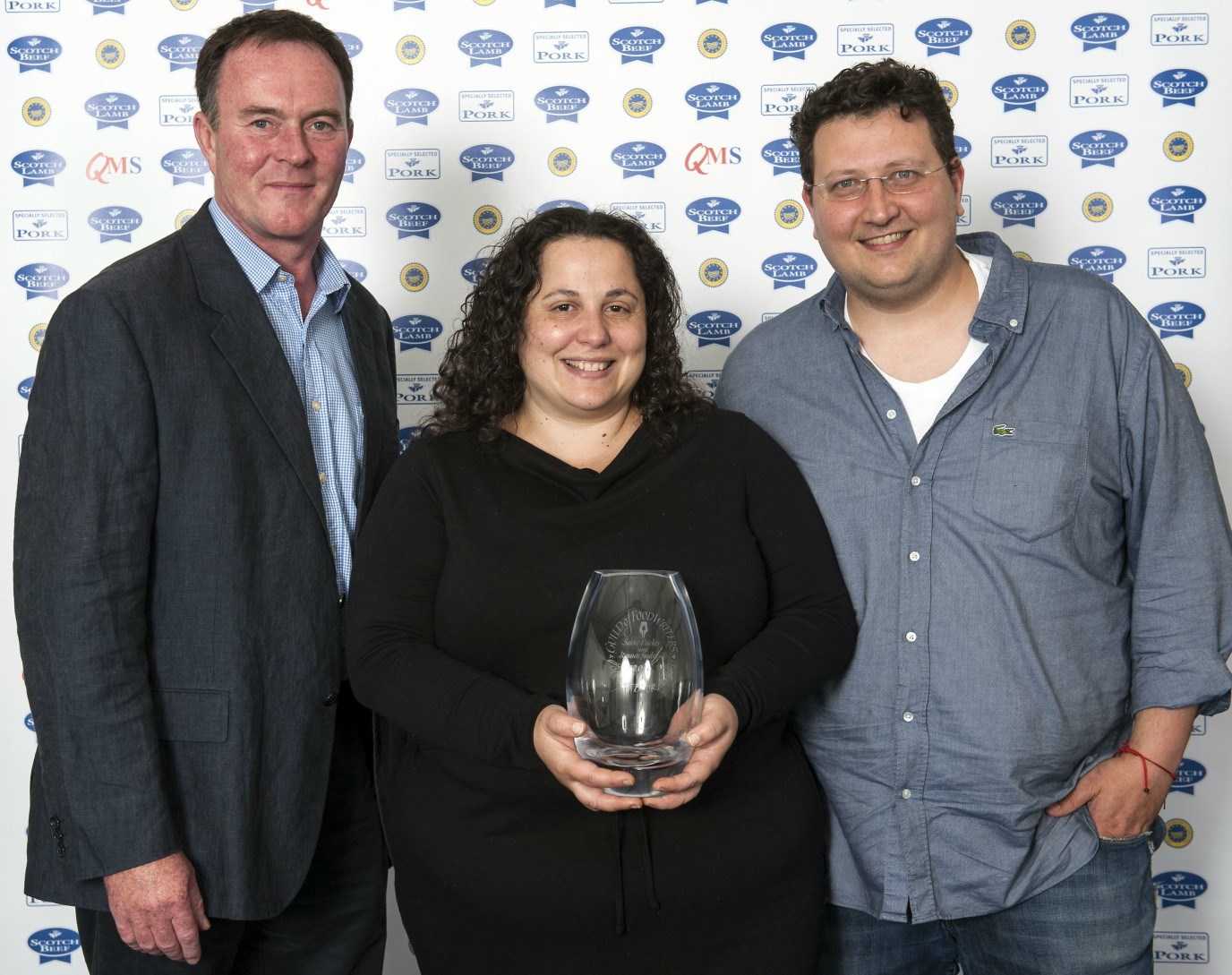 From left to right: Sam Fairs of hillfarm oils, Sarit Packer and Itamar Srulovich